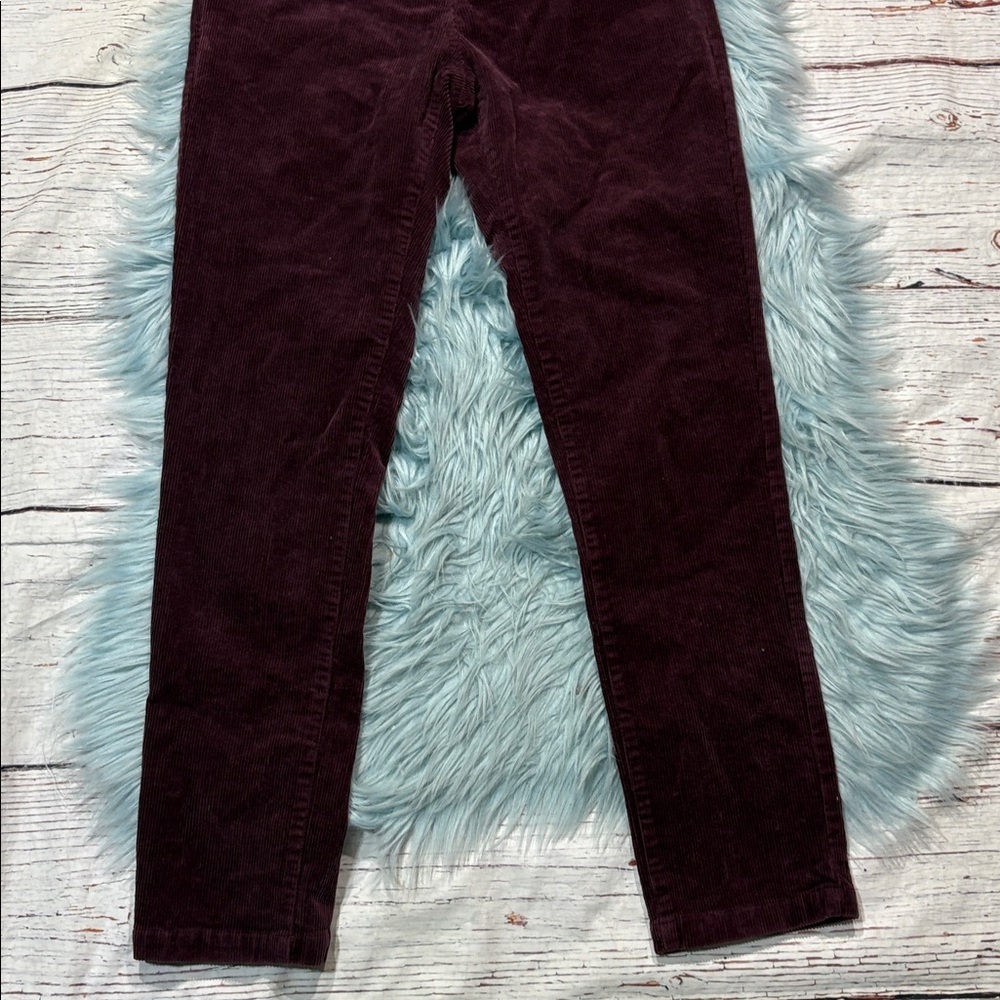NWOT Barbour Plum Corduroy Essential Card Chino High Rise Pants - Picture 7 of 9